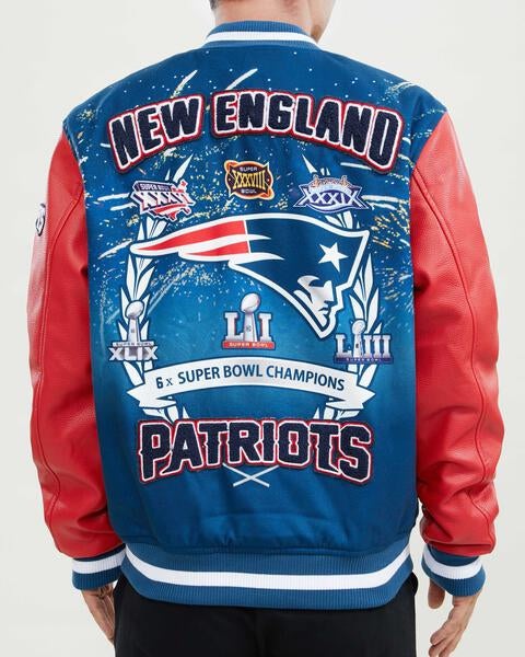 Patriots 6x super sales bowl jacket