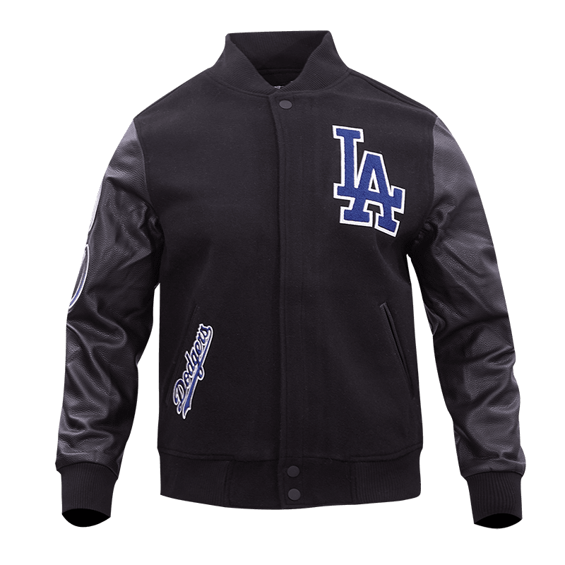 MLB LOS ANGELES DODGERS CLASSIC WOOL MEN S VARSITY JACKET BLACK Pro Standard