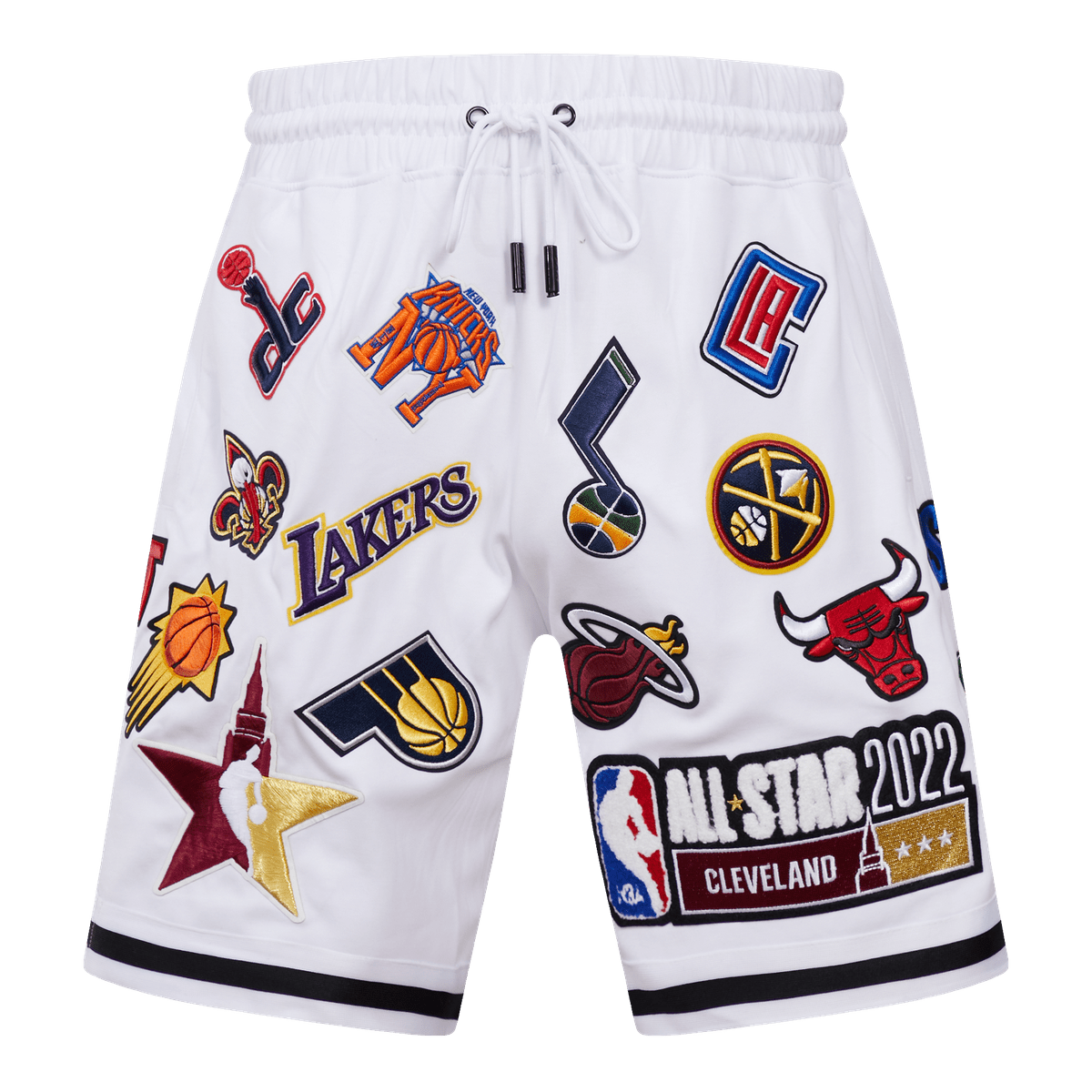 NBA Officail Sweat Shorts Drawstring All over Teams Men Size Large