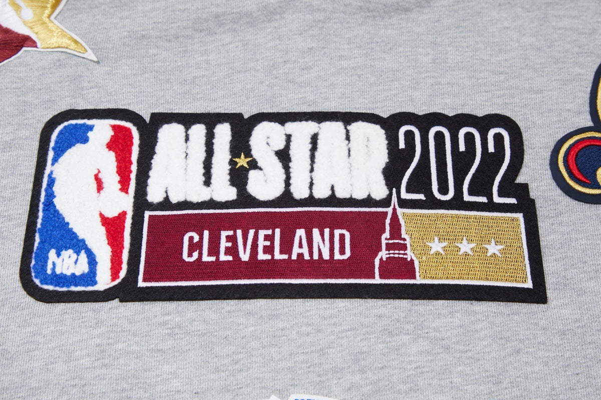 Youth 2022 NBA All-Star Game Heathered Gray Primary Logo Pullover Hoodie