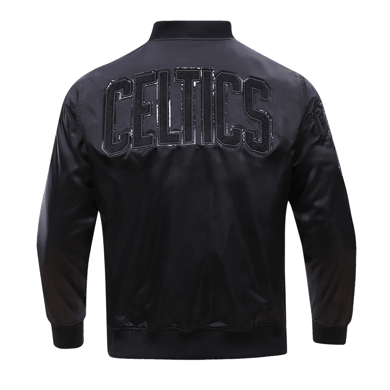 NBA 75th Anniversary Boston Celtics Black Satin Jacket