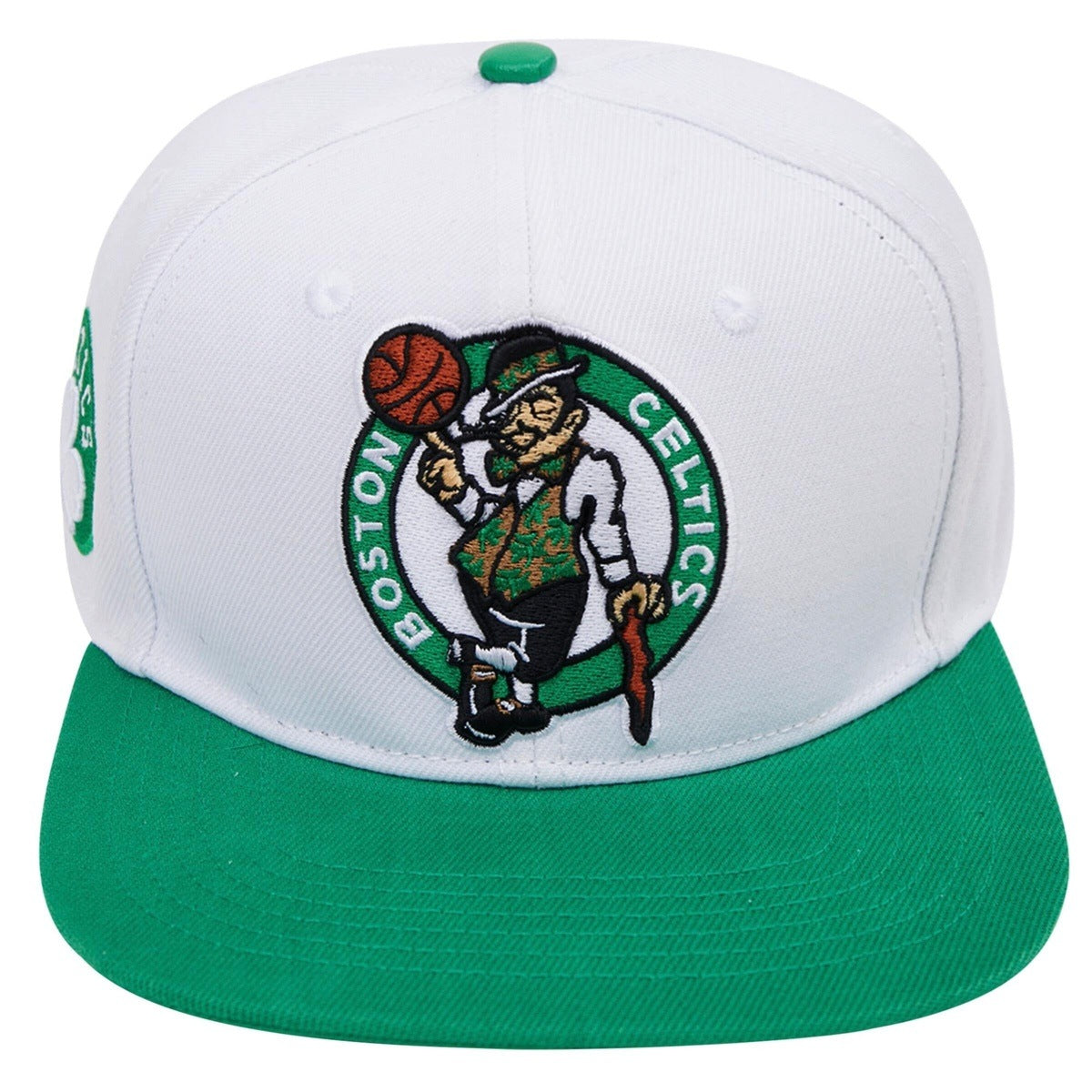 NBA BOSTON CELTICS CLASSIC LOGO UNISEX SNAPBACK HAT (WHITE)
