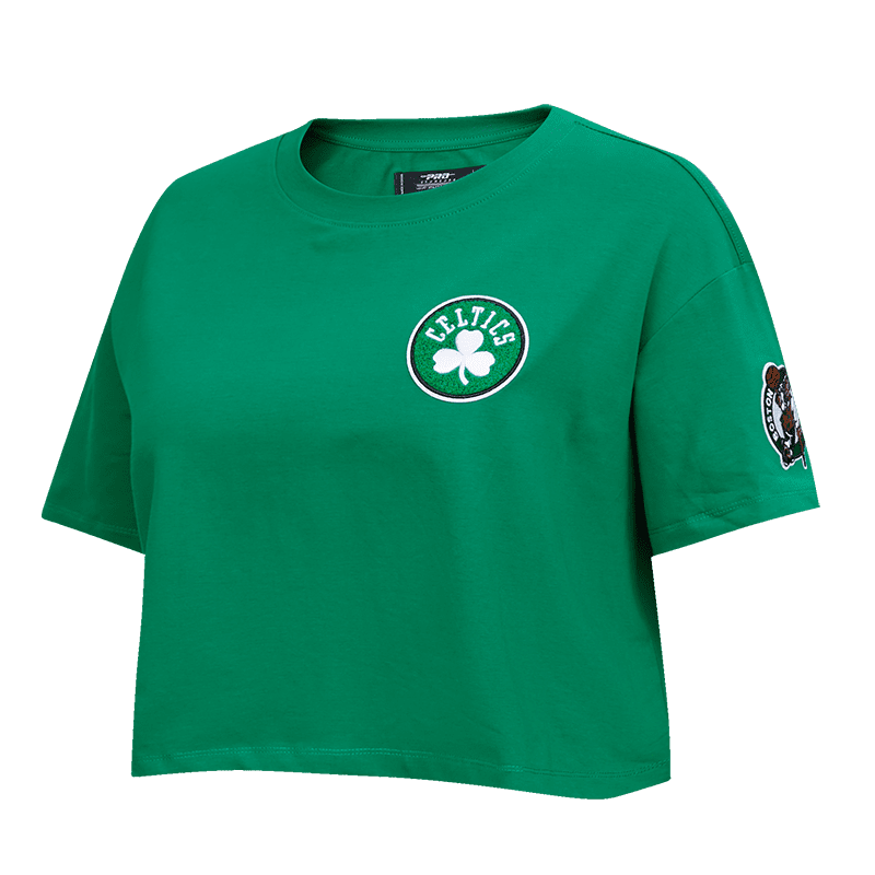 NBA BOSTON CELTICS CLASSIC WOMEN'S BOXY TEE (KELLY GREEN) – Pro Standard