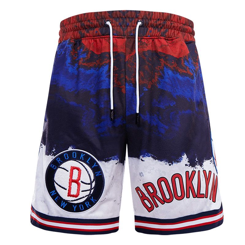 NBA BROOKLYN NETS LOGO PRO TEAM MEN'S SHORT (RED/WHITE/BLUE)
