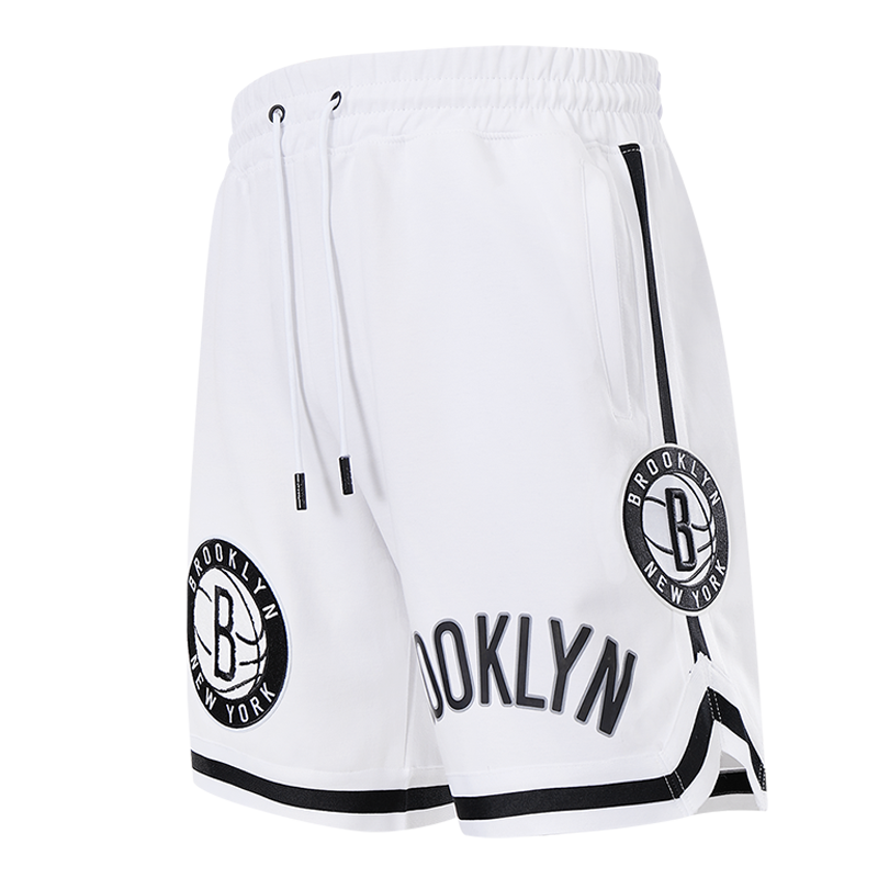 NBA_ Brooklyn''Nets''men Throwback Basketball Shorts pocket''nba