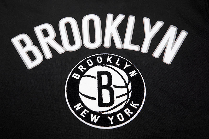 Men's Brooklyn Nets After School Special Black Applique Pullover