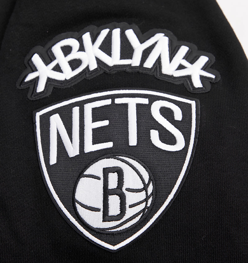 Pro Standard Mens NBA Brooklyn Nets Logo Hoodie BBN551536-BLK Black S