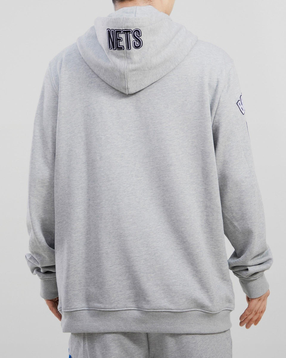 PITTSBURGH STEELERS OLD ENGLISH FLC PO HOODIE (HEATHER GREY)