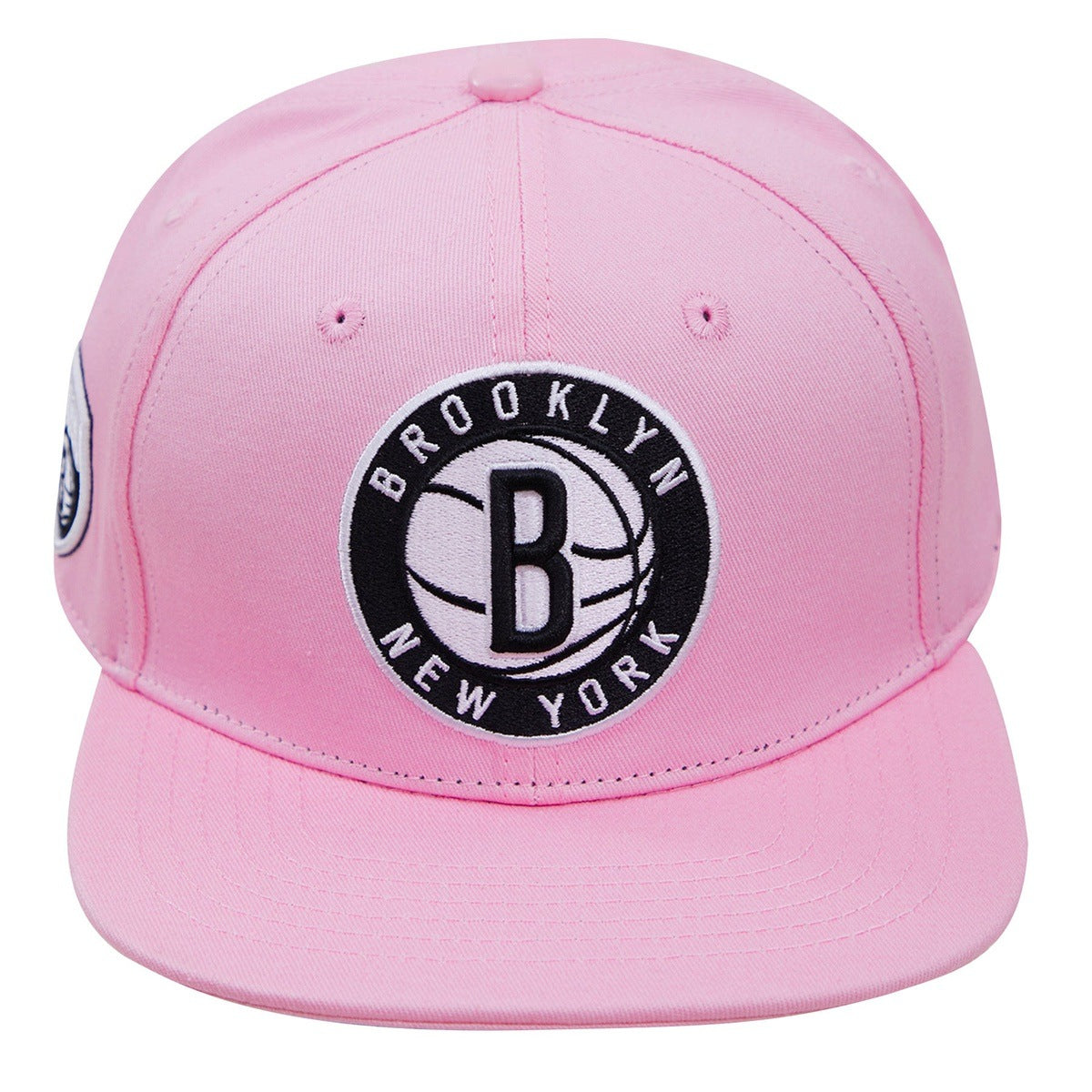 NBA BROOKLYN NETS CLASSIC LOGO UNISEX SNAPBACK HAT (PINK)