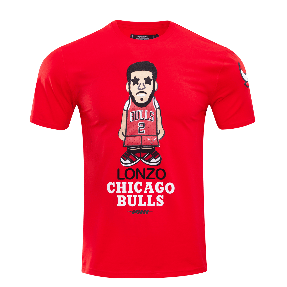 CHICAGO BULLS PRO CARTOON PLAYER SHIRT LONZO (RED)