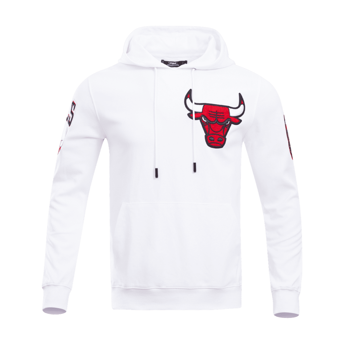NBA CHICAGO BULLS CLASSIC CHENILLE MEN'S PO HOODIE (BLACK)