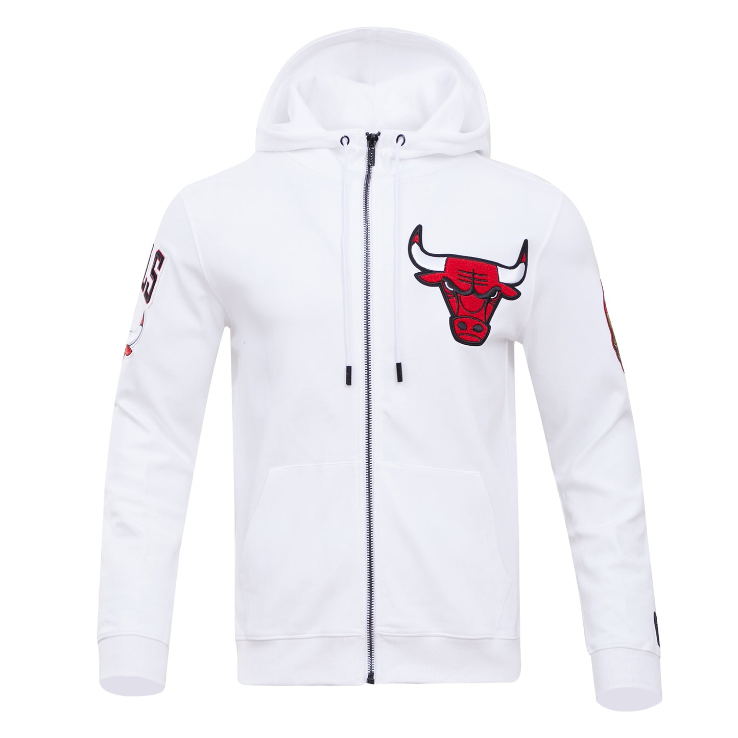 NBA CHICAGO BULLS CLASSIC CHENILLE MEN'S PO HOODIE (BLACK)