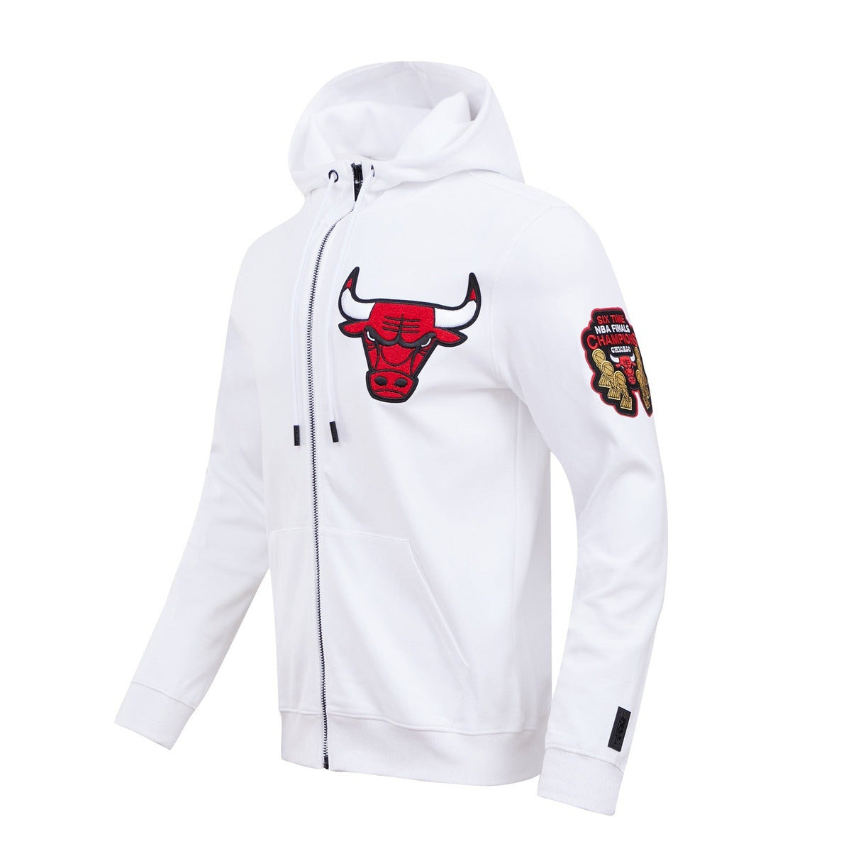 NBA CHICAGO BULLS CLASSIC CHENILLE MEN'S PO HOODIE (BLACK)