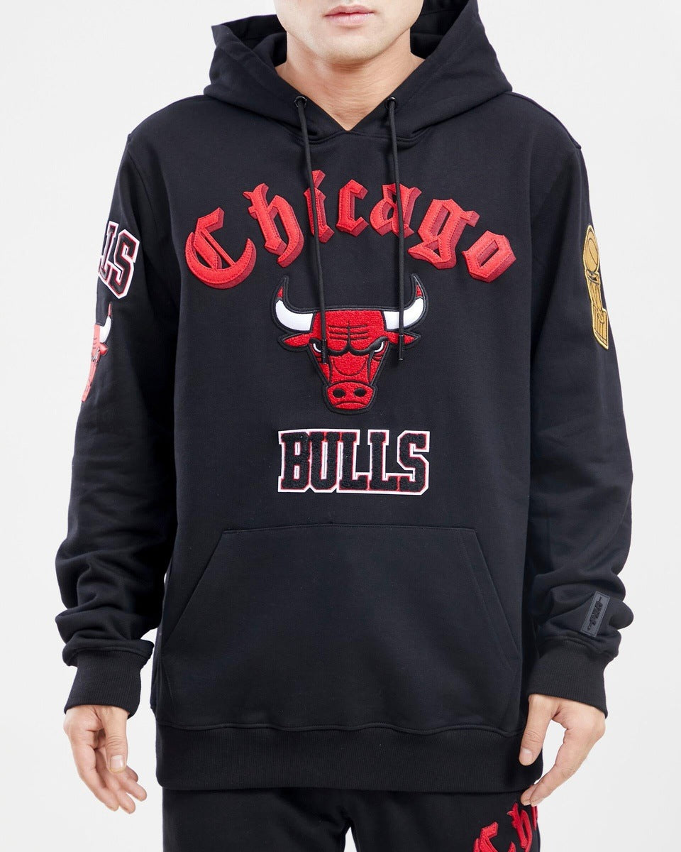 Black MAN Chicago Bulls Licensed Crew Neck Printed T-Shirt 2821648