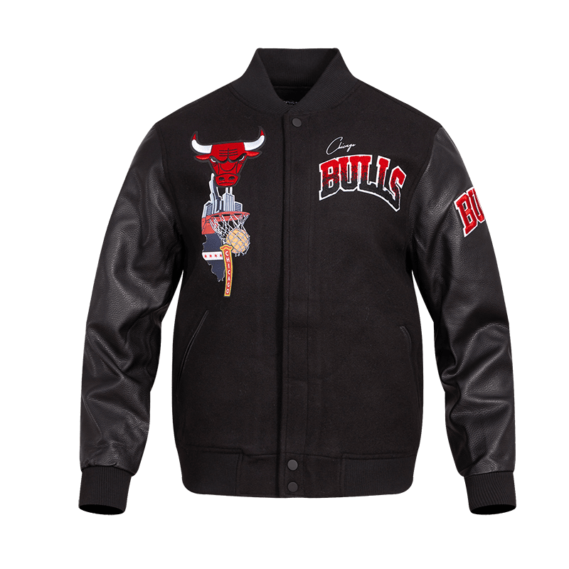 Chicago Bulls Pro Standard Remix Varsity Full-Zip Jacket - Red