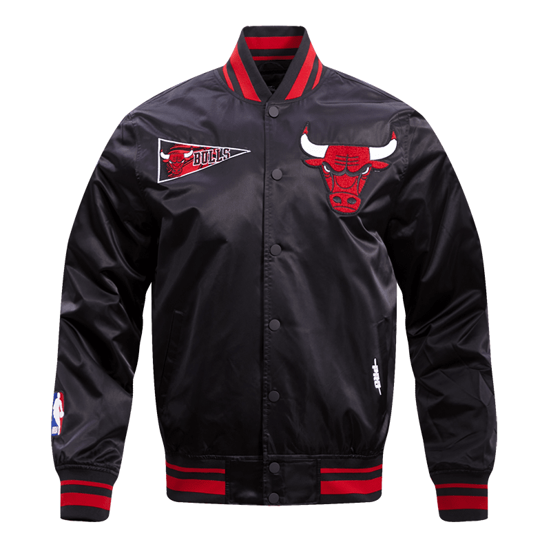 Chicago Bulls Red Bomber Satin Jacket