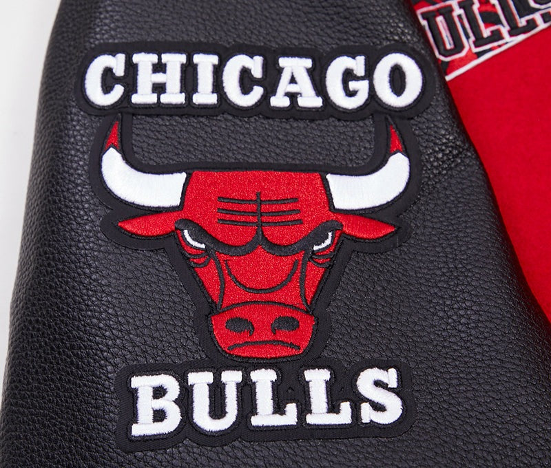 Pro Standard Chicago Bulls Retro Classic Rib Wool Varsity Jacket (Red/Black) L