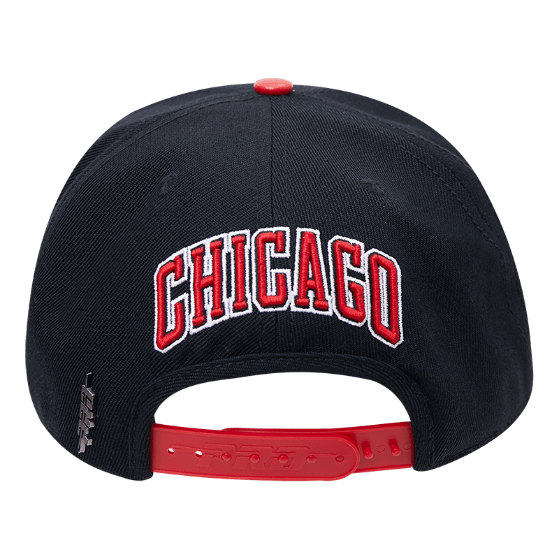 Pro Standard Men's Black Chicago Bulls Double Logo Snapback Hat