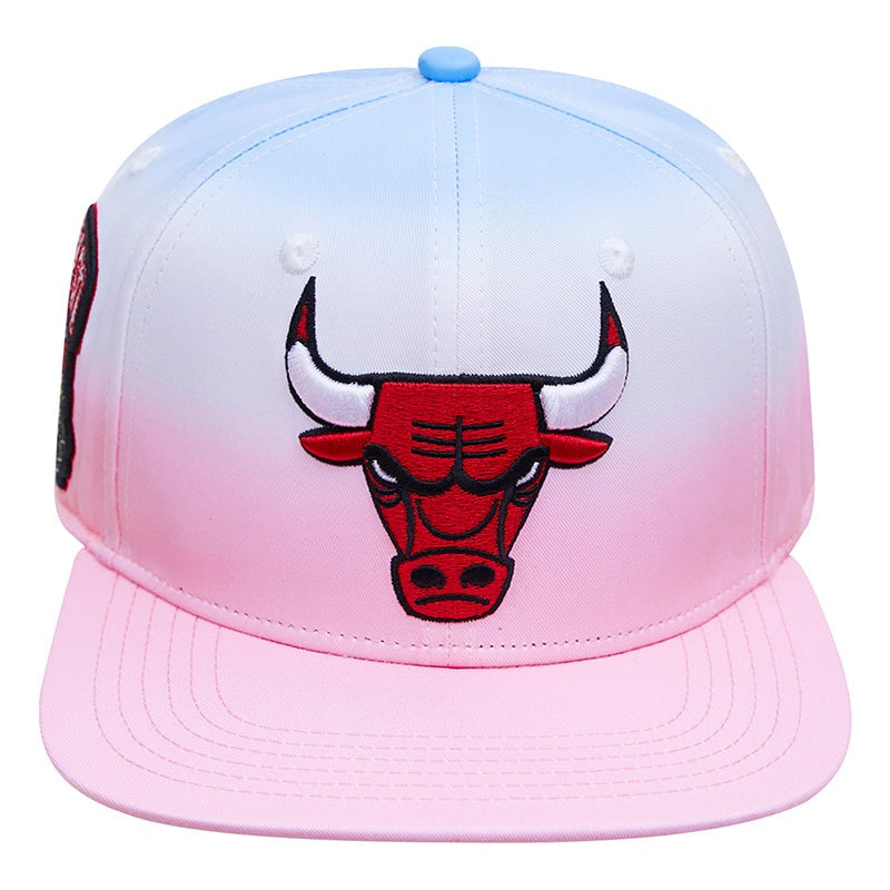 NBA CHICAGO BULLS LOGO UNISEX SNAPBACK HAT (BLUE/WHITE/PINK)
