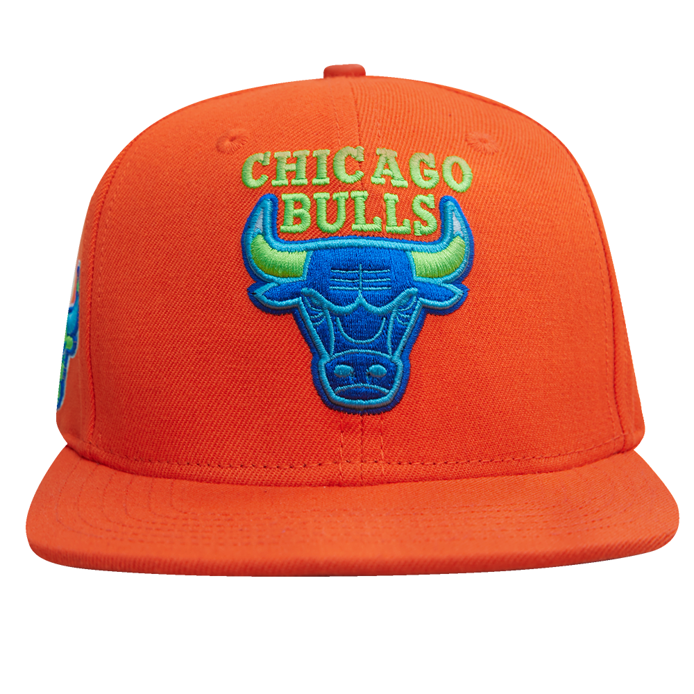 Orange bulls snapback Clearance