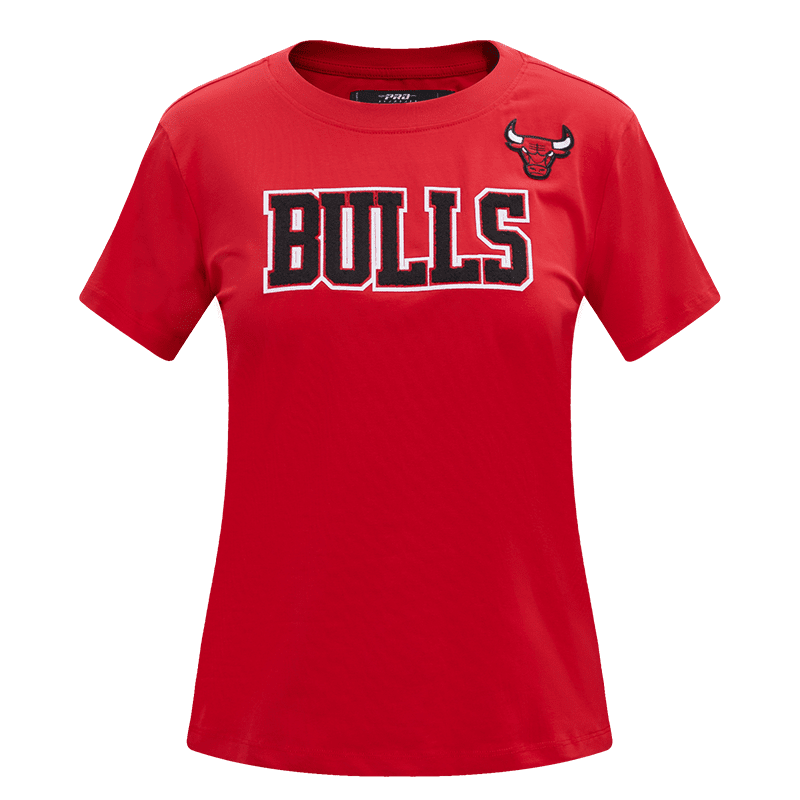 NBA CHICAGO BULLS CLASSIC WOMEN'S SLIM FIT TEE (RED)