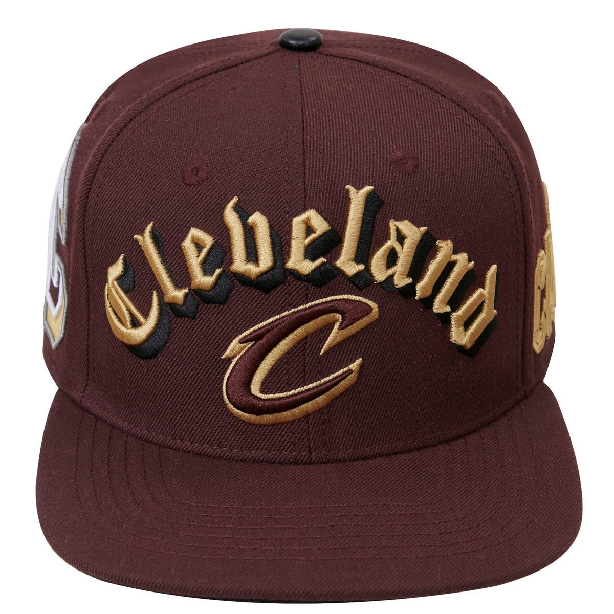 CLEVELAND CAVALIERS OLD ENGLISH WOOL SNAPBACK HAT (WINE) – Pro