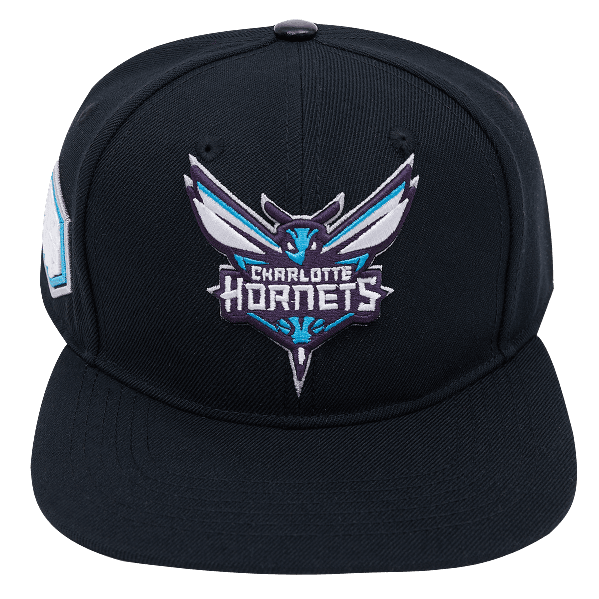 NBA CHARLOTTE HORNETS CLASSIC LOGO UNISEX SNAPBACK HAT (BLACK)