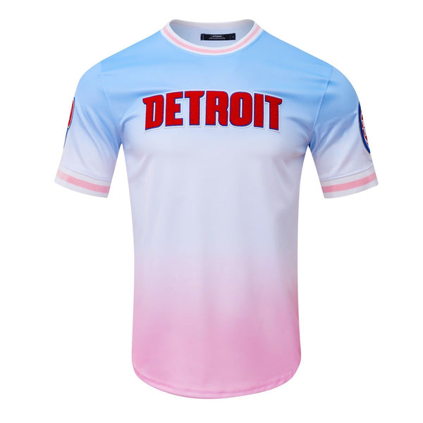 Men's Atlanta Braves Pro Standard Blue/Pink Ombre T-Shirt