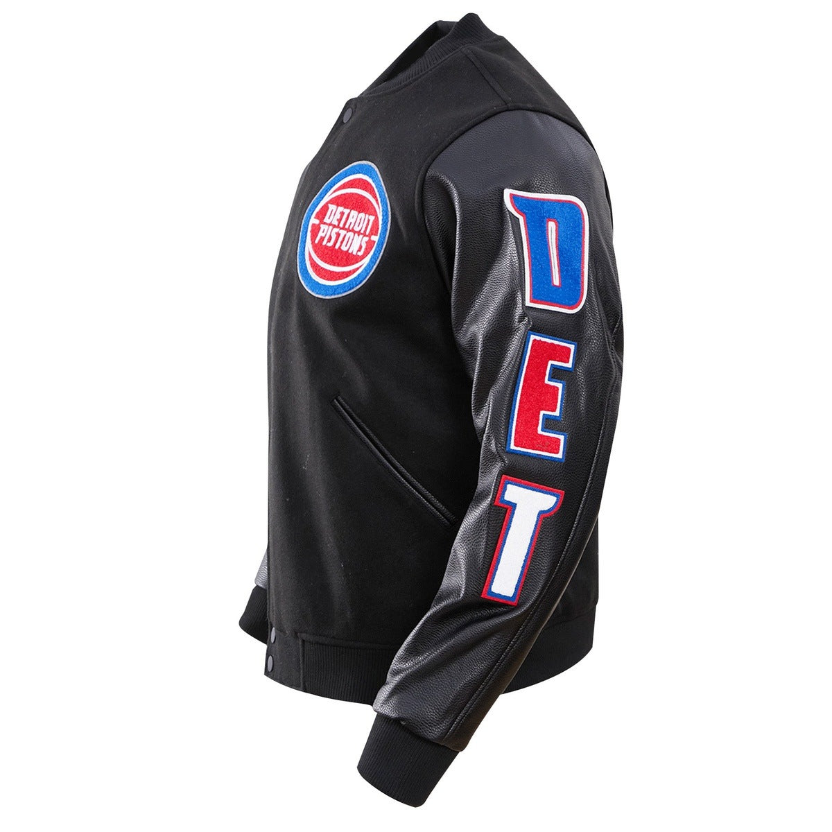 Wool/Leather Detroit Pistons Varsity Jacket - Jackets Expert