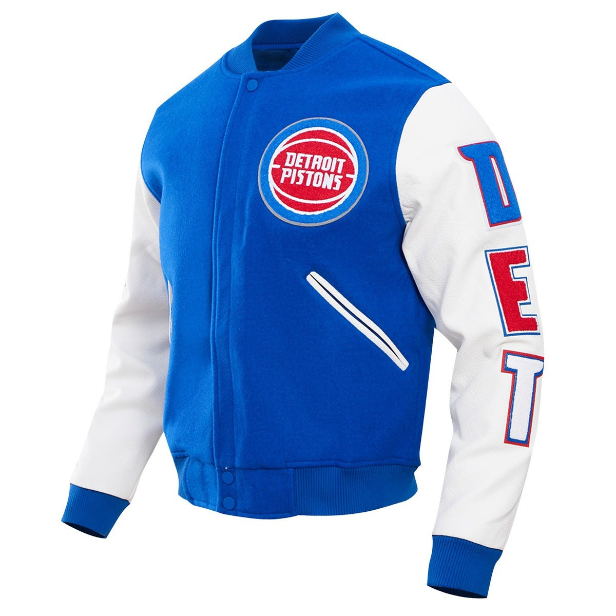 White detroit pistons store jacket