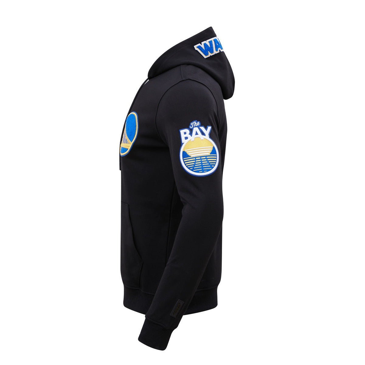 NBA GOLDEN STATE WARRIORS CLASSIC CHENILLE MEN'S PO HOODIE (BLACK