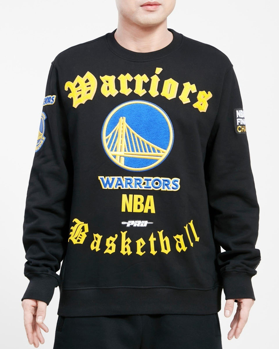 Men's Pro Standard Black Golden State Warriors 2022 NBA Finals Champions  French Terry Patch Pullover Hoodie