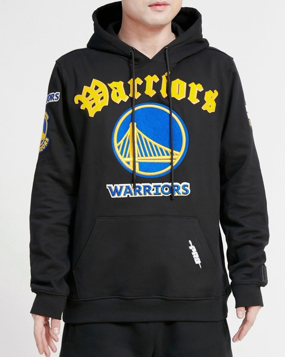 black and gold warriors hoodie