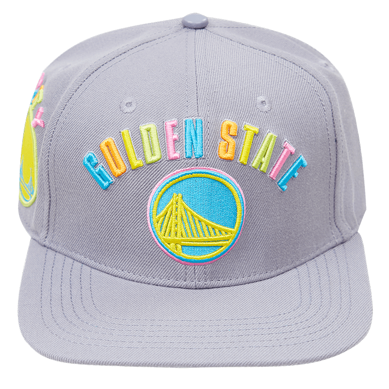 GOLDEN STATE WARRIORS WASHED NEON WOOL SNAPBACK HAT (GRAY) – Pro Standard