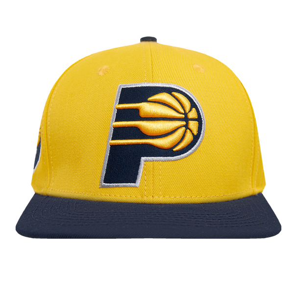 NBA INDIANA PACERS CLASSIC LOGO UNISEX SNAPBACK HAT YELLOW Pro