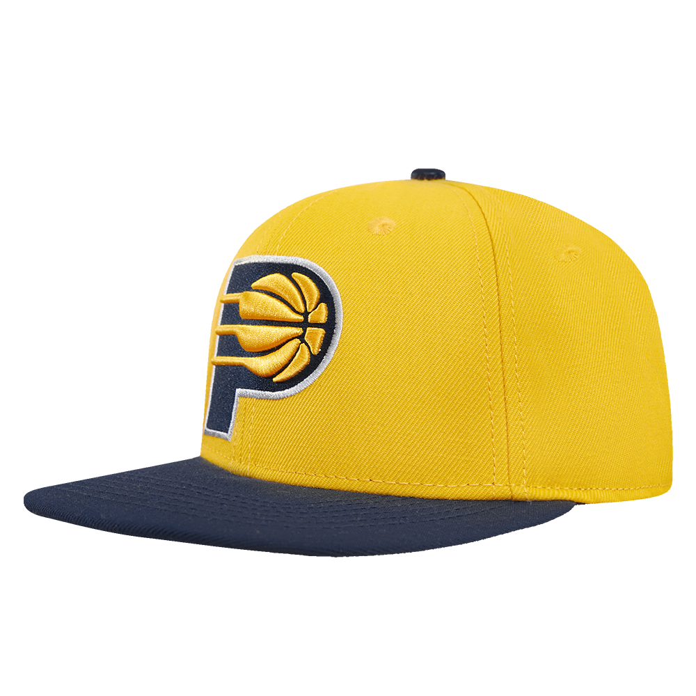 NBA INDIANA PACERS CLASSIC LOGO UNISEX SNAPBACK HAT YELLOW Pro Standard