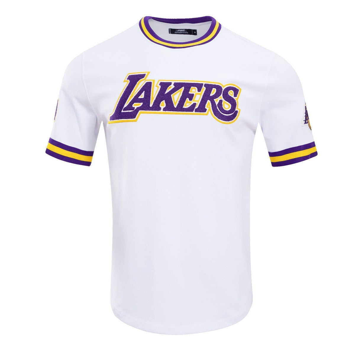 LOS ANGELES LAKERS  CLASSIC CHENILLE DK TEE (WHITE)