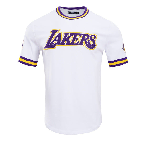 LOS ANGELES LAKERS CLASSIC CHENILLE DK TEE (BLACK) – Pro Standard