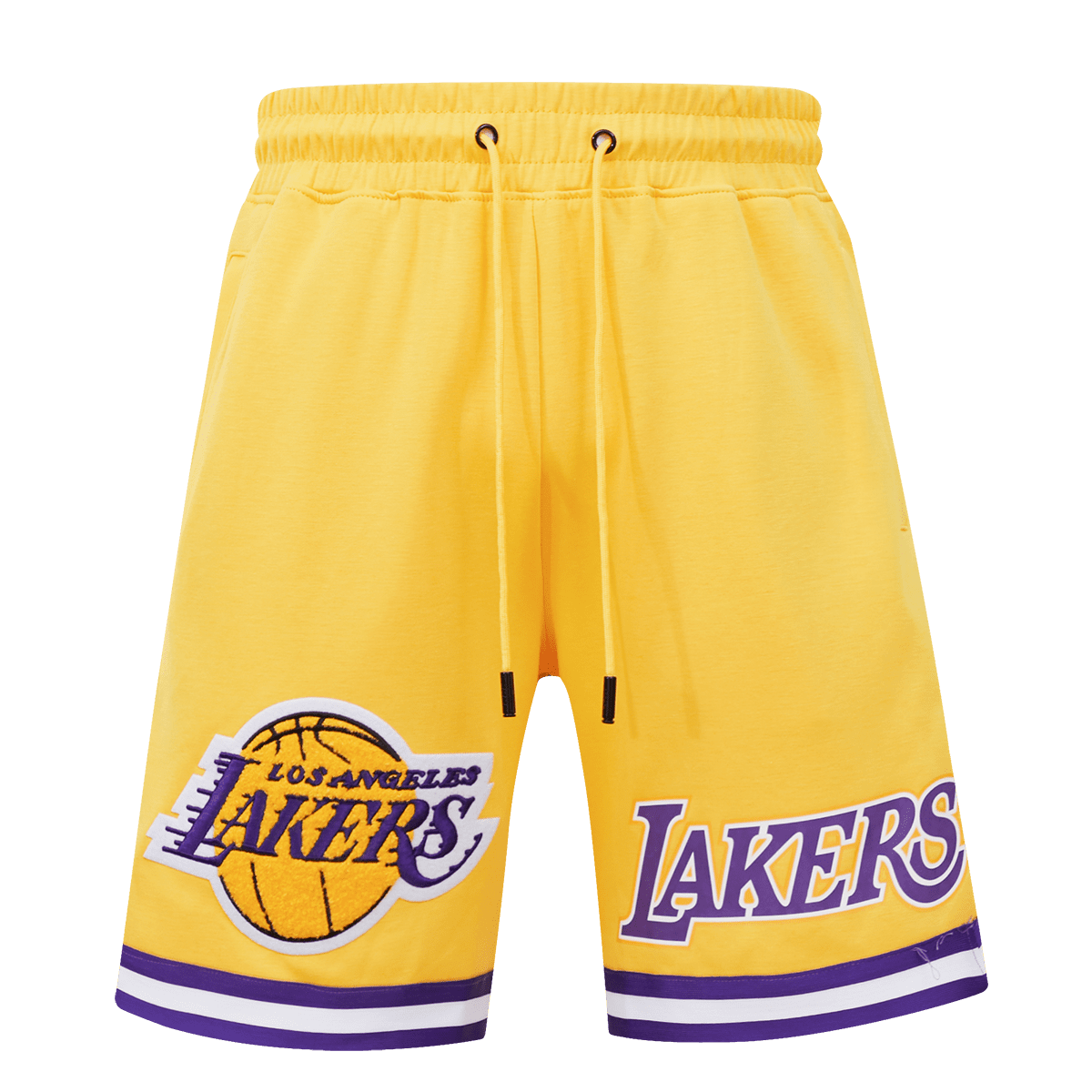 Men's Pro Standard Gold Los Angeles Lakers Chenille Shorts Size: Medium