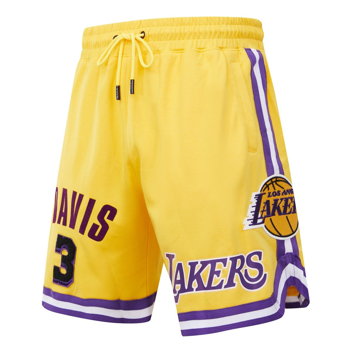 NBA LOS ANGELES LAKERS DAVIS PRO TEAM MEN'S SHORT (YELLOW) – Pro Standard