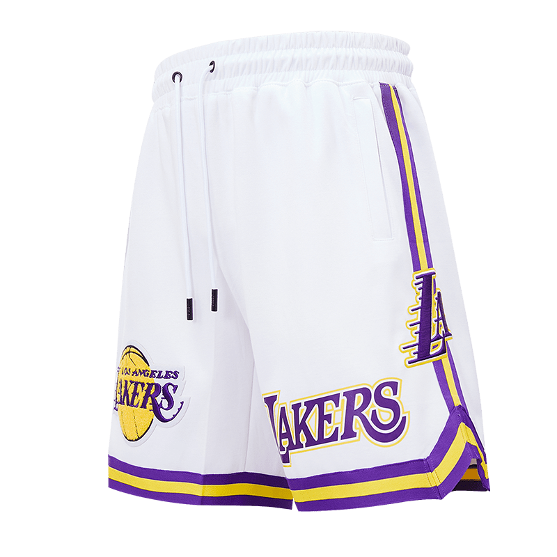 New Pro Standard NBA LA Lakers buy Yellow Pro Team Athletic Shorts Mens Size Medium