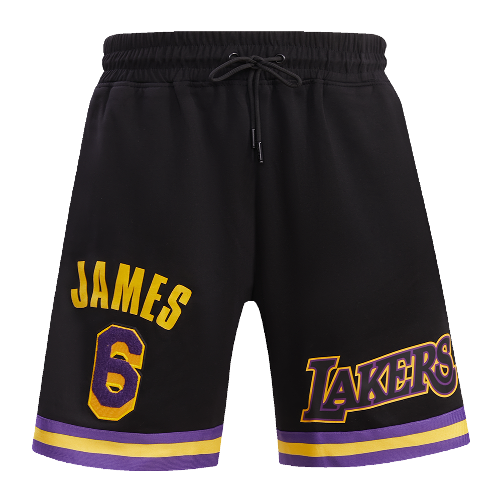 NBA LOS ANGELES LAKERS JAMES #6 PRO TEAM MEN´S SHORT (BLACK)