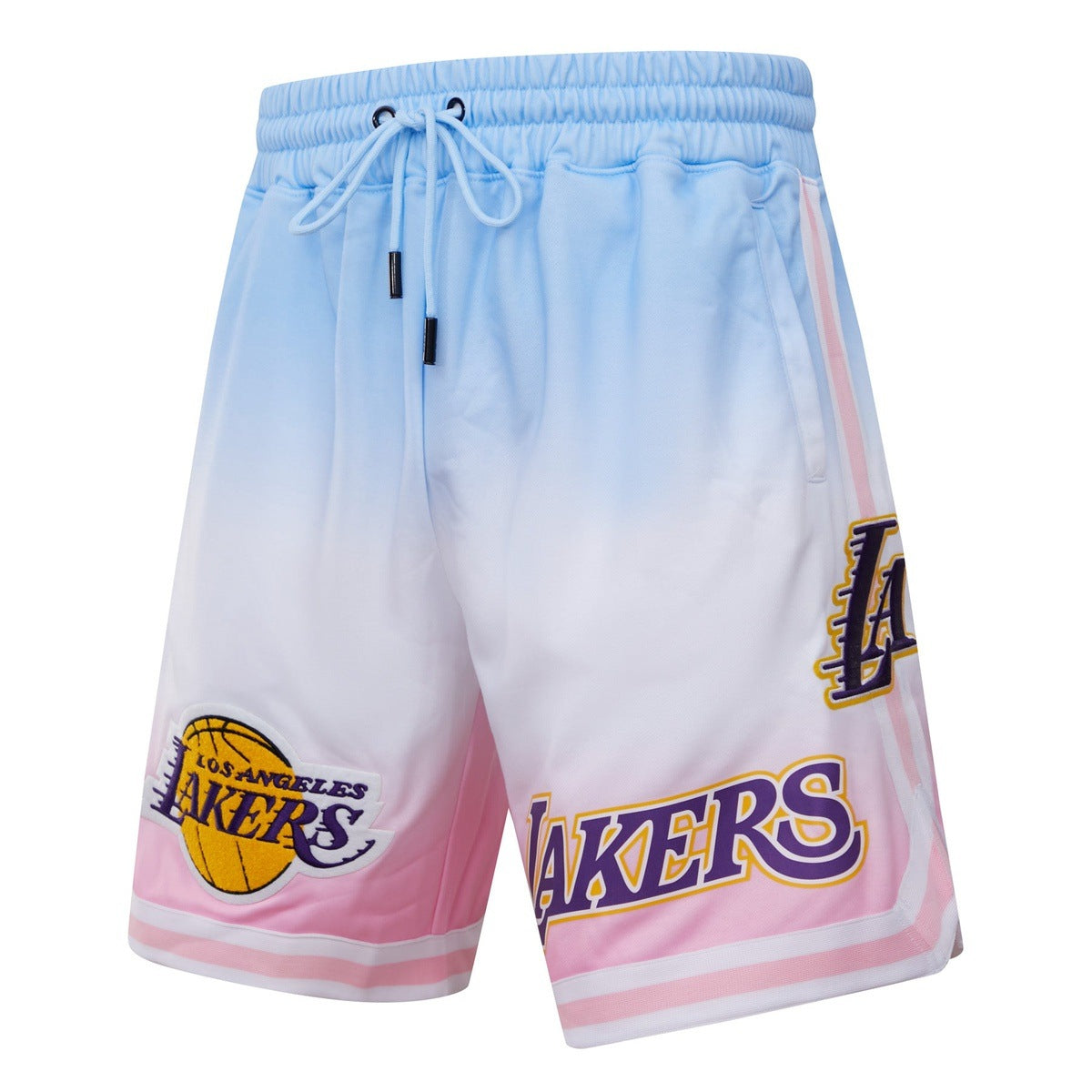 LOS ANGELES LAKERS LOGO PRO TEAM SHORT OMBRE (BLUE/WHITE/PINK