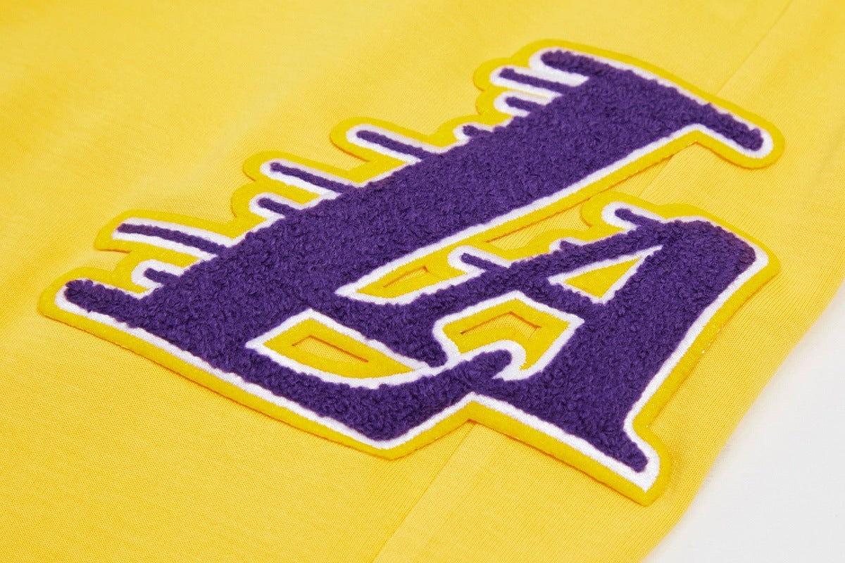 Los Angeles Lakers Pro Standard Chenille Logo T-Shirt - Yellow