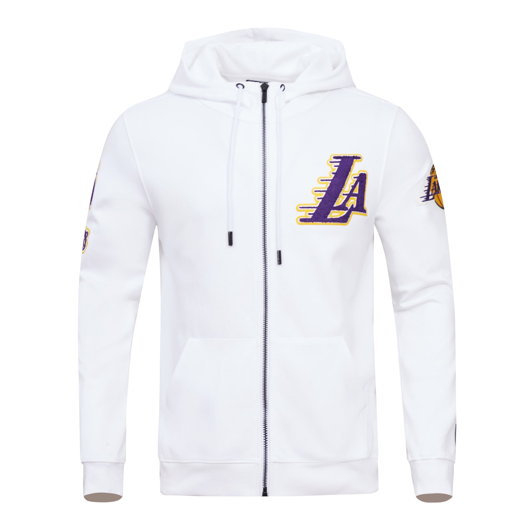 LOS ANGELES LAKERS CLASSIC CHENILLE DK FZ PO HOODIE (WHITE) – Pro