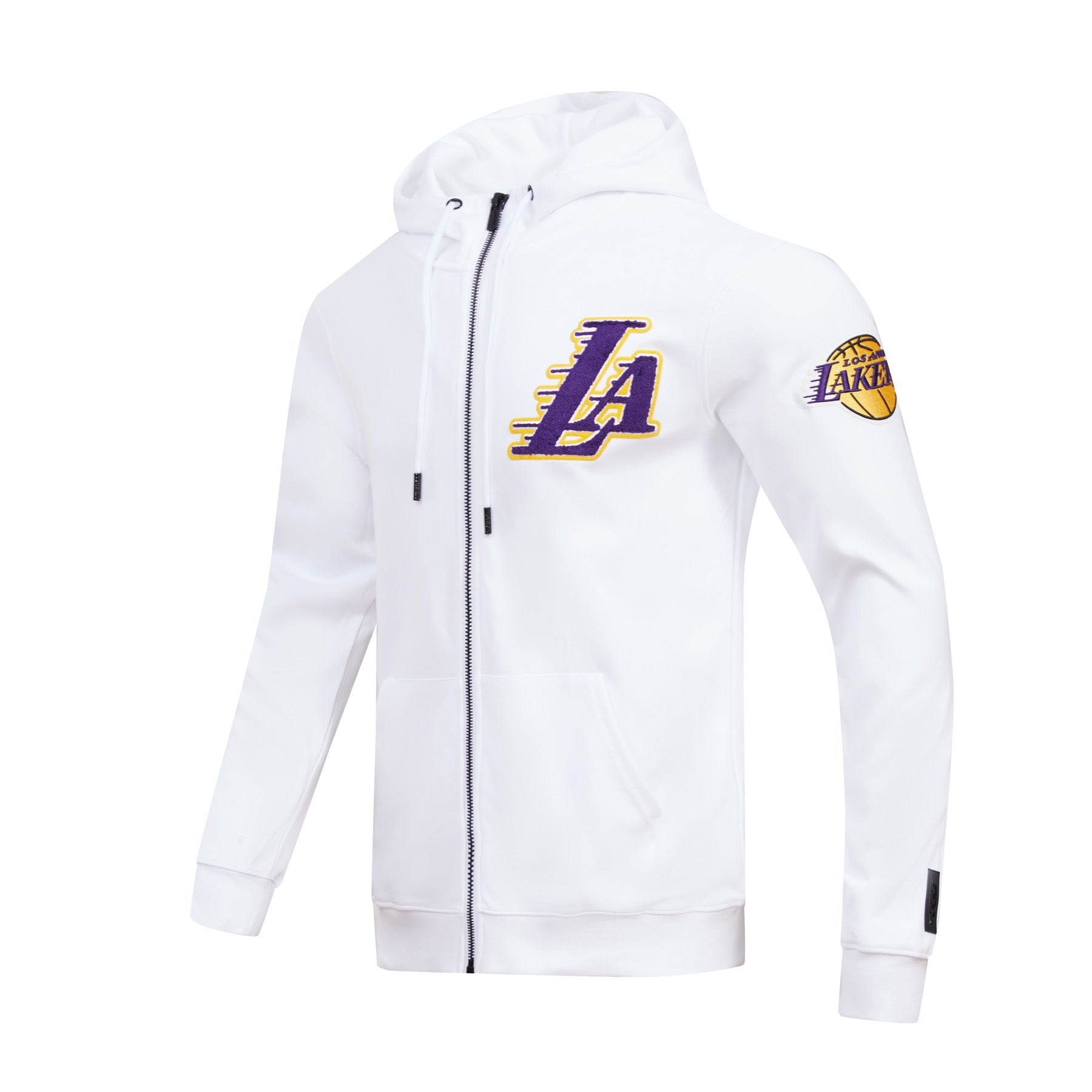 LOS ANGELES LAKERS CLASSIC CHENILLE DK FZ PO HOODIE (WHITE) – Pro Standard