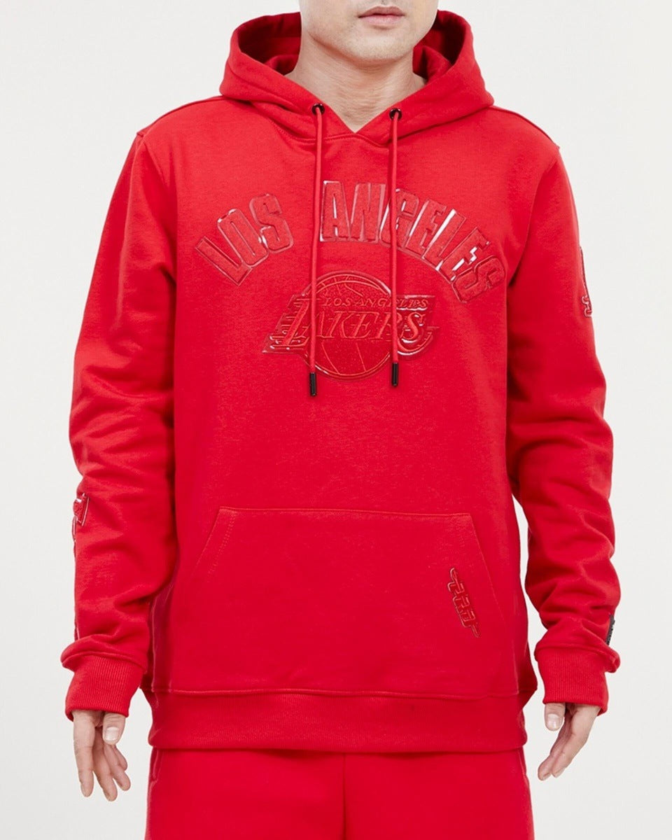LOS ANGELES LAKERS CLASSIC TRIPLE RED FLC PO HOODIE (TRIPLE RED)