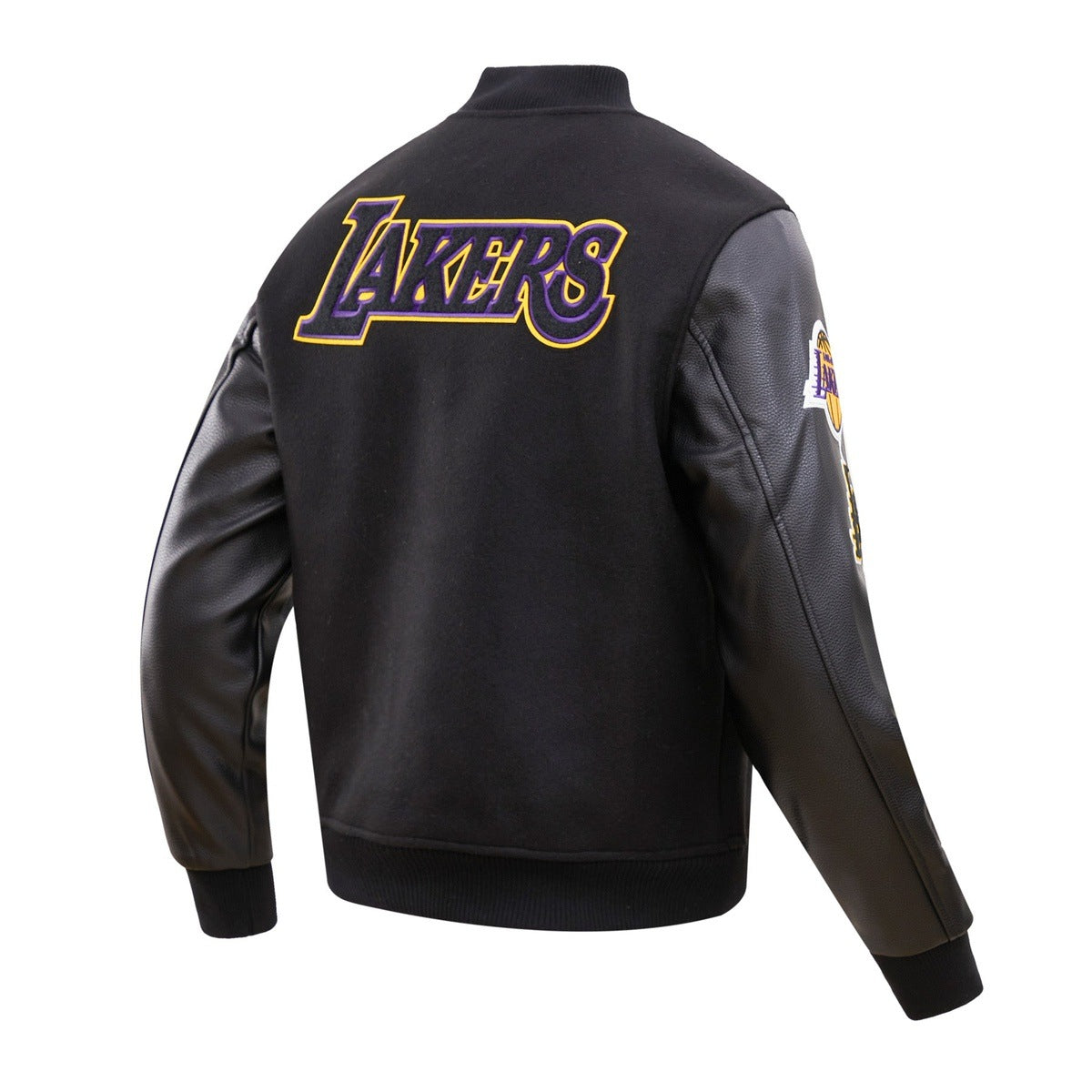 NBA LOS ANGELES LAKERS CLASSIC WOOL MEN'S VARSITY JACKET (BLACK