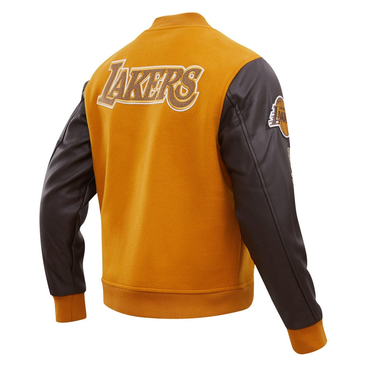 Pro Standard Women's Los Angeles Lakers Denim Varsity Bomber Jacket