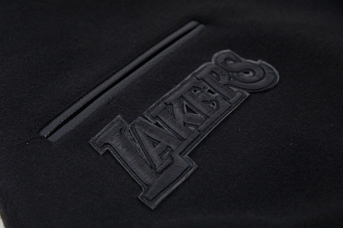 Pro Standard Men's Pro Standard Black Los Angeles Lakers Hometown Mock Neck  Full-Zip Track Jacket